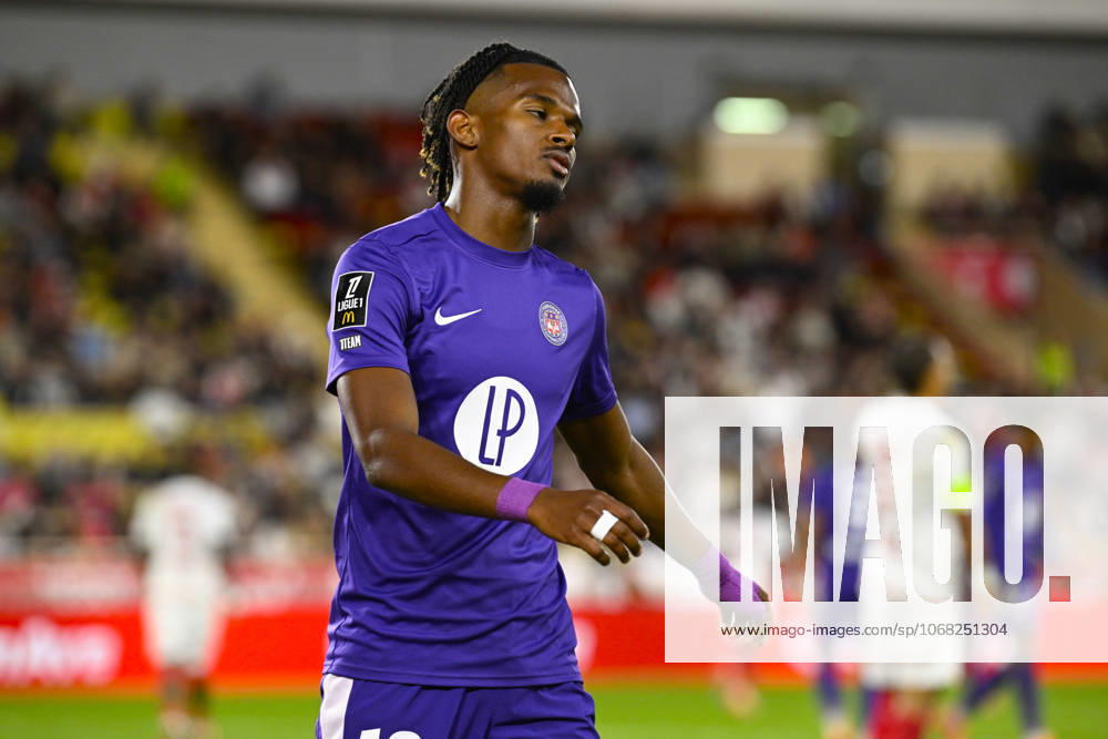 Yann Gboho (TFC) - Ligue 1 McDonald s match between AS Monaco and Toulouse FC on October 25, 2025 at the Louis II Stadium in Monaco.