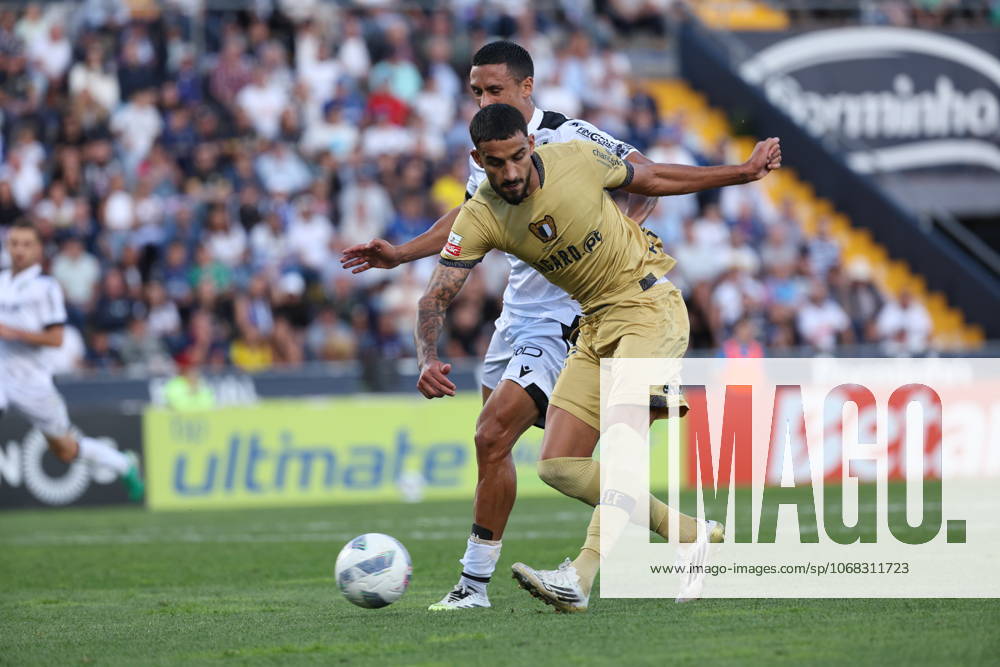 Gil Dias ( FC Famalicao ) in action during the match between FC Famalicao and Vitoria SC, valid for Liga Portugal Betclic 2025 2026 at Estadio Municipal de Famalicao on 26 October 2025. Porto Estadio Municipal de Famalicao Famalicao Portugal