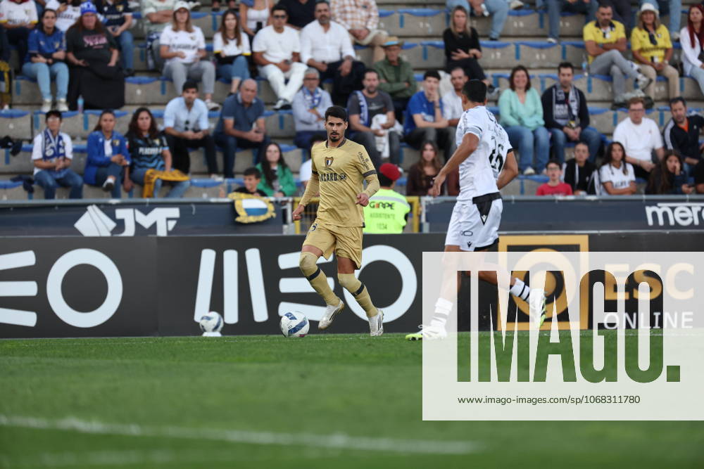 Gil Dias ( FC Famalicao ) in action during the match between FC Famalicao and Vitoria SC, valid for Liga Portugal Betclic 2025 2026 at Estadio Municipal de Famalicao on 26 October 2025. Porto Estadio Municipal de Famalicao Famalicao Portugal
