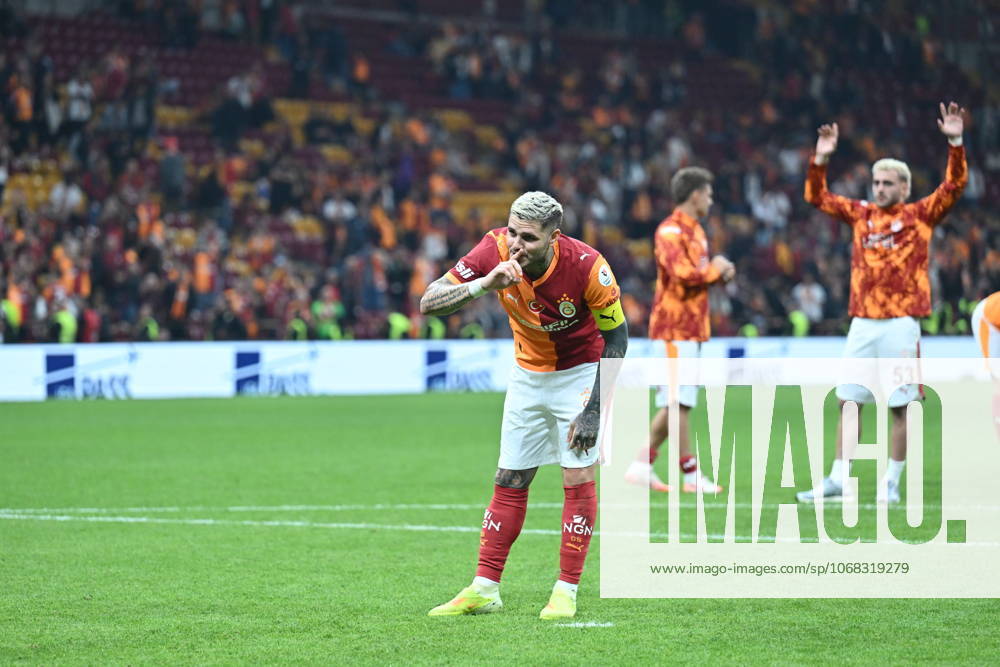 Galatasaray v Goztepe - Turkish Super Lig ISTANBUL, TURKIYE - OCTOBER 26: Mauro Icardi of Galatasaray celebrates after the Turkish Super Lig week 10 football match between Galatasaray and Goztepe at RAMS Park Stadium in Istanbul, Turkiye on October 26, 2025. Abdulhamid Hosbas Anadolu Istanbul Turkey. Editorial use only. Please get in touch for any other usage.