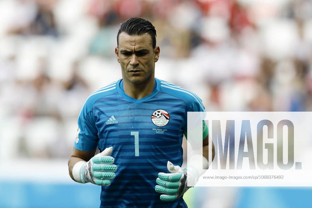 Saudi Arabia v Egypt : Group A - 2018 FIFA World Cup, WM, Weltmeisterschaft, Fussball Russia VOLGOGRAD, RUSSIA - JUNE 25 : Goalkeeper Essam El Hadary of Egypt is seen during the 2018 FIFA World Cup Russia Group A match between Saudi Arabia and Egypt at the Volgograd Arena in Volgograd, Russia on June 25, 2018. Volgograd Rusya. Editorial use only. Please get in touch for any other usage.