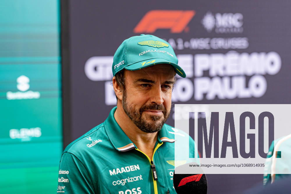 Autodromo Jose Carlos Pace, Interlagos, Formula 1 MSC Cruises Grande Premio de Sao Paulo 2025 , im Bild Fernando Alonso (ESP), Aston Martin Aramco Cognizant Formula One Team (Photo by Hasan Bratic DeFodi Images) 06 11 2025, Autodromo Jose Carlos Pace, Interlagos, Formula 1 MSC Cruises Grande Premio de Sao Paulo 2025 , in the picture Fernando Alonso ESP , Aston Martin Aramco Cognizant Formula One Team Photo by Hasan Bratic DeFodi Images