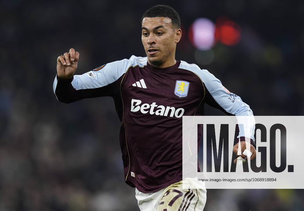 Birmingham, England, 6th November 2025. Morgan Rogers of Aston Villa during the Aston Villa vs Maccabi Tel-Aviv FC UEFA Europa League match at Villa Park, Birmingham. Picture credit should read: Andrew Yates Sportimage . SPI_084_AY_Villa_Macabbi SPI-4269-0083