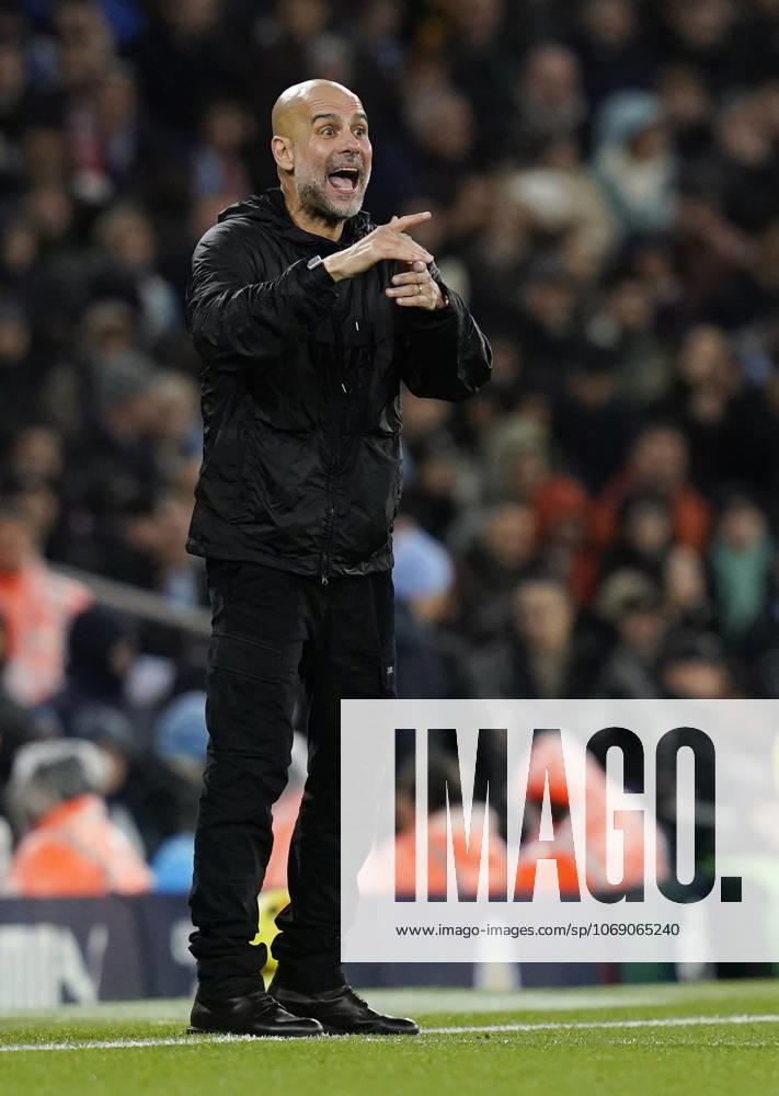 Manchester, England, 9th November 2025. Pep Guardiola coach of Manchester City during the Manchester City vs Liverpool Premier League match at the Etihad Stadium, Manchester. Picture credit should read: Andrew Yates Sportimage . SPI_103_AY_Man_City_Liverpool SPI-4280-0110