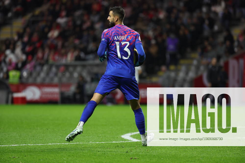 Andre Ferreira in action during the match between SC Braga and Moreirense FC, valid for Liga Portugal Betclic 2025 26 at Est‡dio Municipal de Braga on 9 November 2025. Braga Estadio Municipal de Braga Braga Portugal
