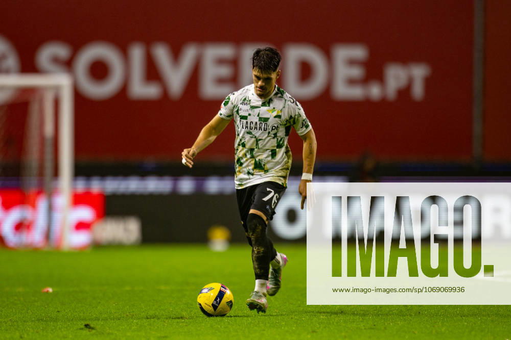 Dinis Pinto seen during Liga Portugal game between teams of Sporting Braga and Moreirense FC at Estadio Municipal de Braga (Bernardo Benjamim Ball Raw Images) Braga Estadio Municipal de Braga Portugal