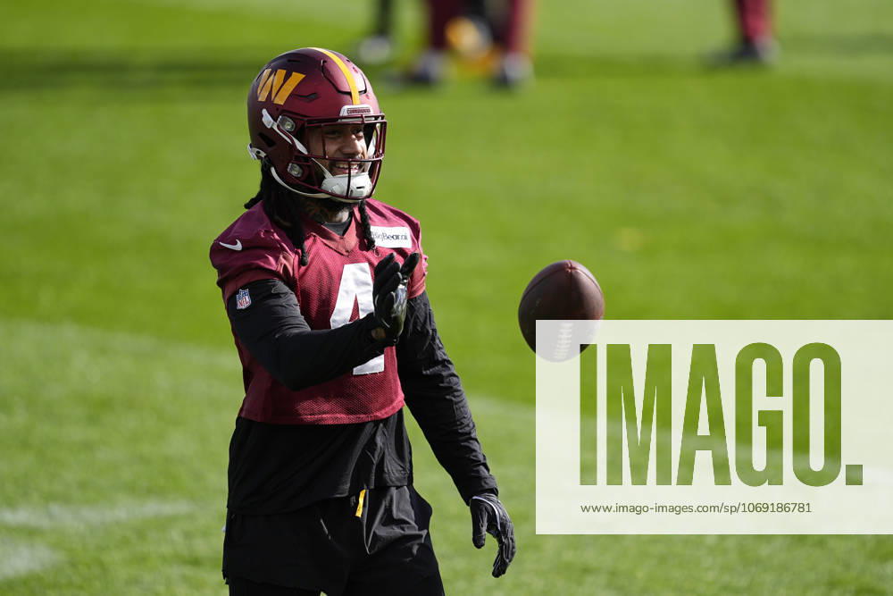 Frankie Luvu during the Washington Commanders training day ahead their National Football League NFL, American Football Herren, USA 2025 Madrid Game against Miami Dolphins at Ciudad Deportiva Real Madrid on November 14, 2025, in Valdebebas, Madrid, Spain. Valdebebas Spain - ZUMAa181 20251114_zaa_a181_086