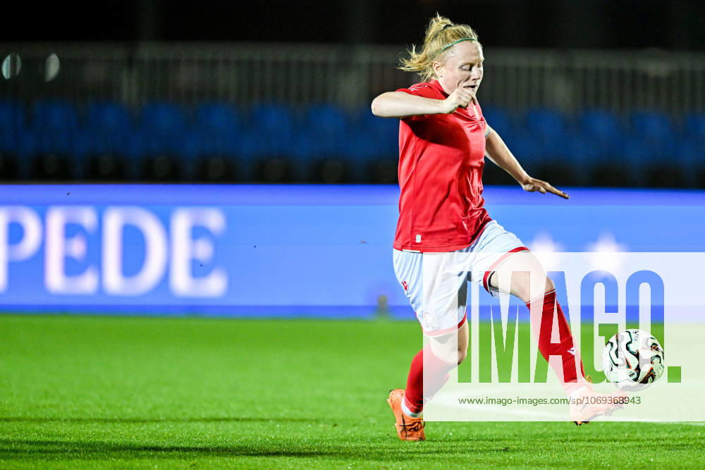 RSC ANDERLECHT VS STANDARD Amber Barrett (9) of Standard pictured during a female soccer game between RSC Anderlecht Women and Standard Femina de Liege on the 9th matchday of the 2024 - 2025 season of the Belgian Lotto Womens Super League , on Saturday 15 November 2025 in Deinze , Belgium . PHOTO SPORTPIX Stijn Audooren Deinze Belgium
