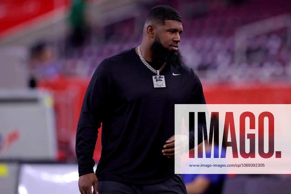Houston, Texas, U.S: Buffalo Bills defensive tackle Ed Oliver (91) prior to the NFL, American Football Herren, USA game between the Houston Texans and the Buffalo Bills at NRG Stadium in Houston, TX on November 20, 2025. Houston U.S - ZUMAw137 20251120_aap_w137_013