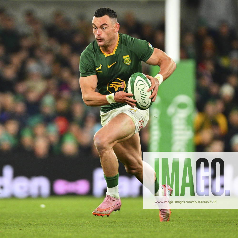 Ireland v South Africa Quilter Nations Series Jesse Kriel of South Africa during the Quilter Nations Series match at the Aviva Stadium, Dublin UK Newspapers OUT