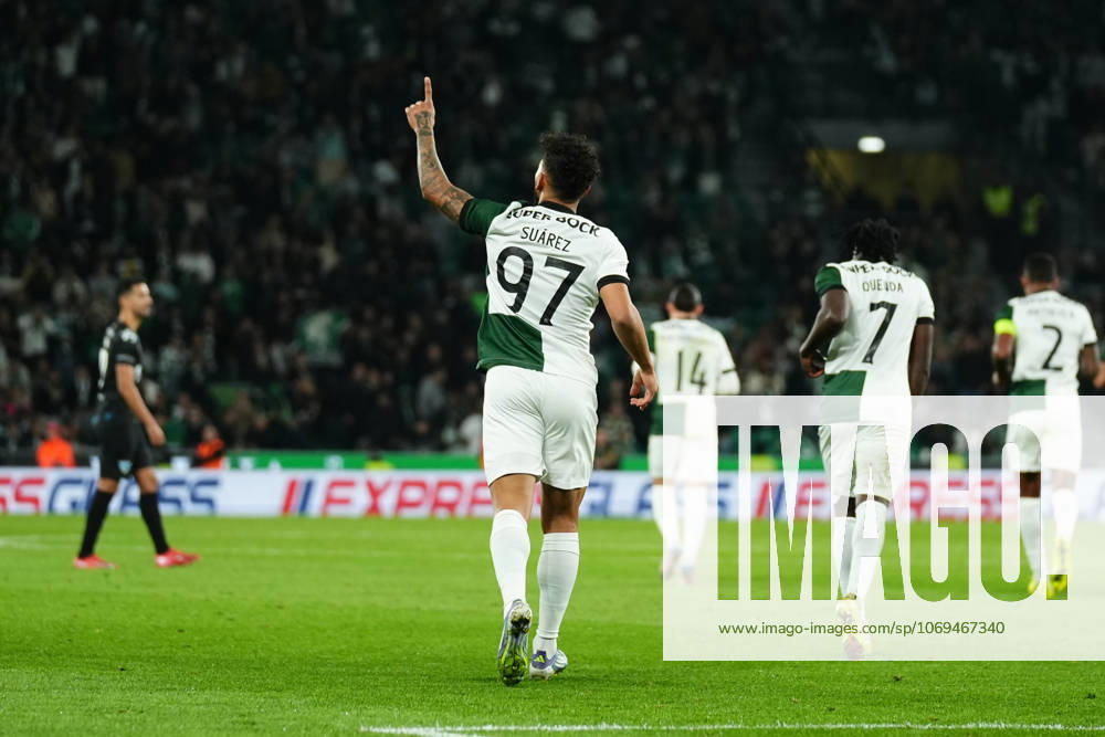 Taca de Portugal - Sporting CP v AC Marinhense (Foto: Joao Alvarinhas Avant Sports) Luis Suarez do Sporting CP celebra um golo durante a partida entre o Sporting CP e o AC Marinhense, a contar para a Taca de Portugal no Estadio Jose Alvalade - Novembro 22, 2025 - Lisboa, Portugal. (Foto: Joao Alvarinhas Avant Sports) Lisboa Estadio Jose Alvalade Portugal