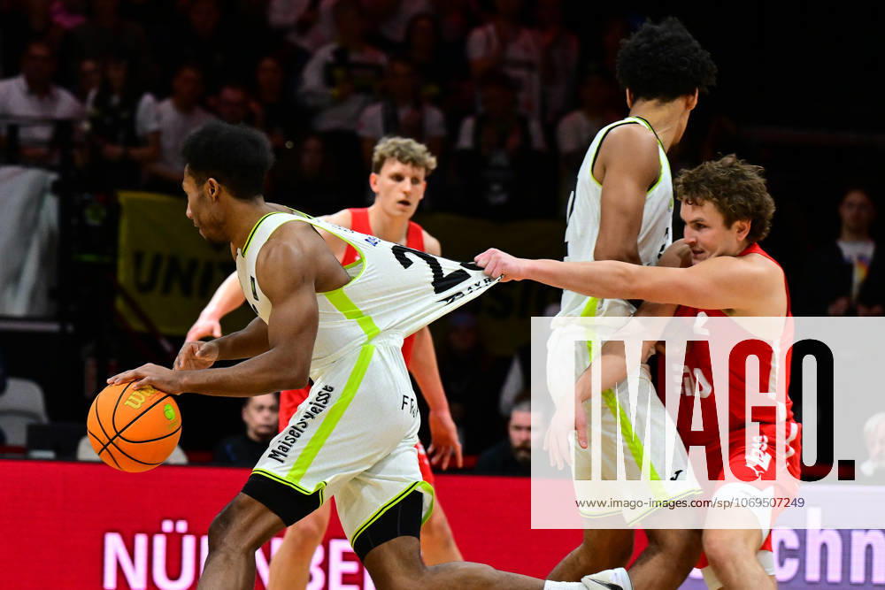 Basketball Season 2025 2026 2 Bundesliga Pro A 10 Matchday Nuremberg Falcons Basketball Club NBC BBC Bayreuth AlSch Kevaughn Allen 23, BBC Bayreuth Carter Whitt 2, Nuremberg Falcons BC NBC