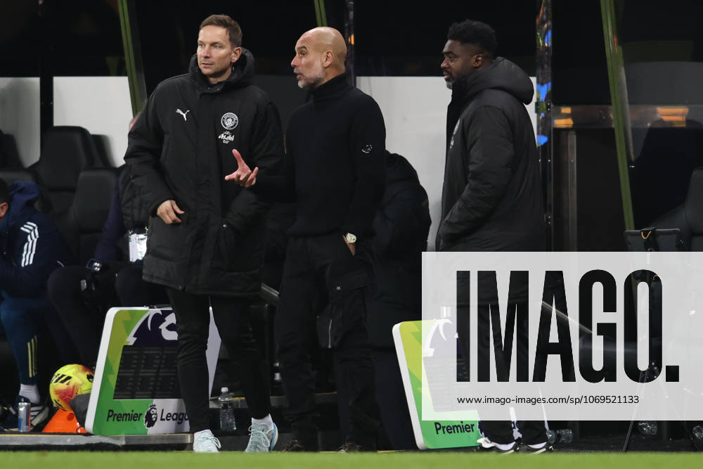 Newcastle United v Manchester City - Premier League Pepijn Lijnders, Pep Guardiola, and Kolo Toure are present during the Premier League match between Newcastle United and Manchester City at St. James s Park in Newcastle, England, on November 22, 2025. Newcastle Tyne and Wear United Kingdom
