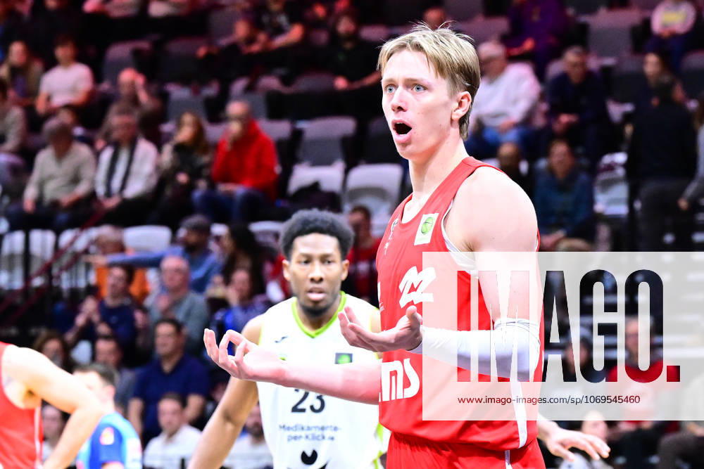 Basketball Season 2025 2026 2 Bundesliga Pro A 10 Matchday Nuremberg Falcons Basketball Club NBC BBC Bayreuth AlSch Trevor James Baskin 22, Nuremberg Falcons BC NBC disappointed disappointment