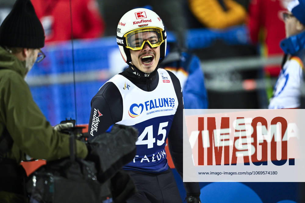 Germany s Philipp Raimund after his second jump in Tuesday s final competition in the men s ski jumping World Cup, normal hill HS95, at the Lugnet Stadium in Falun, Sweden, November 25, 2025 FALUN SWEDEN