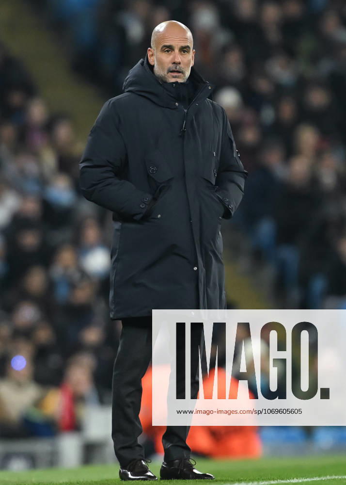 Manchester, England, 25th November 2025. Pep Guardiola manager of Manchester City during the Manchester City vs Bayer Leverkusen UEFA Champions League match at the Etihad Stadium, Manchester. Picture credit should read: Cody Froggatt Sportimage . SPI_083_CF_Man_City_Bayer SPI-4309-0168