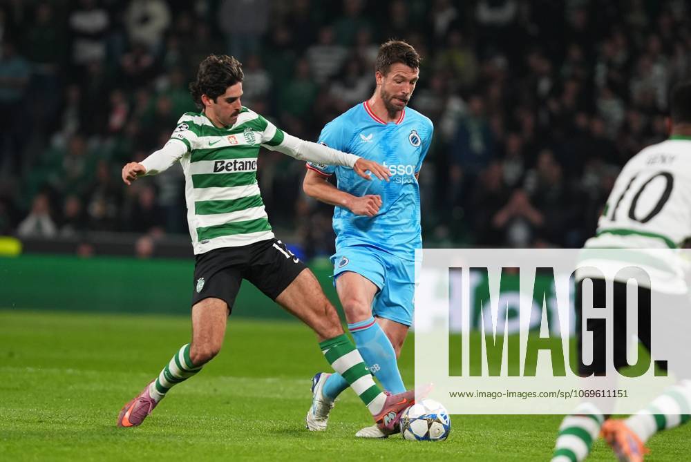 Club s Brandon Mechele pictured in action during a soccer game between Portuguese Sporting Clube de Portugal and Belgian Club Brugge KV, on Wednesday 26 November 2025 in Lisboa, Portugal, on day five of the League phase of the UEFA Champions League tournament. JOMAxGARCIAxIxGISBERT x144491519x