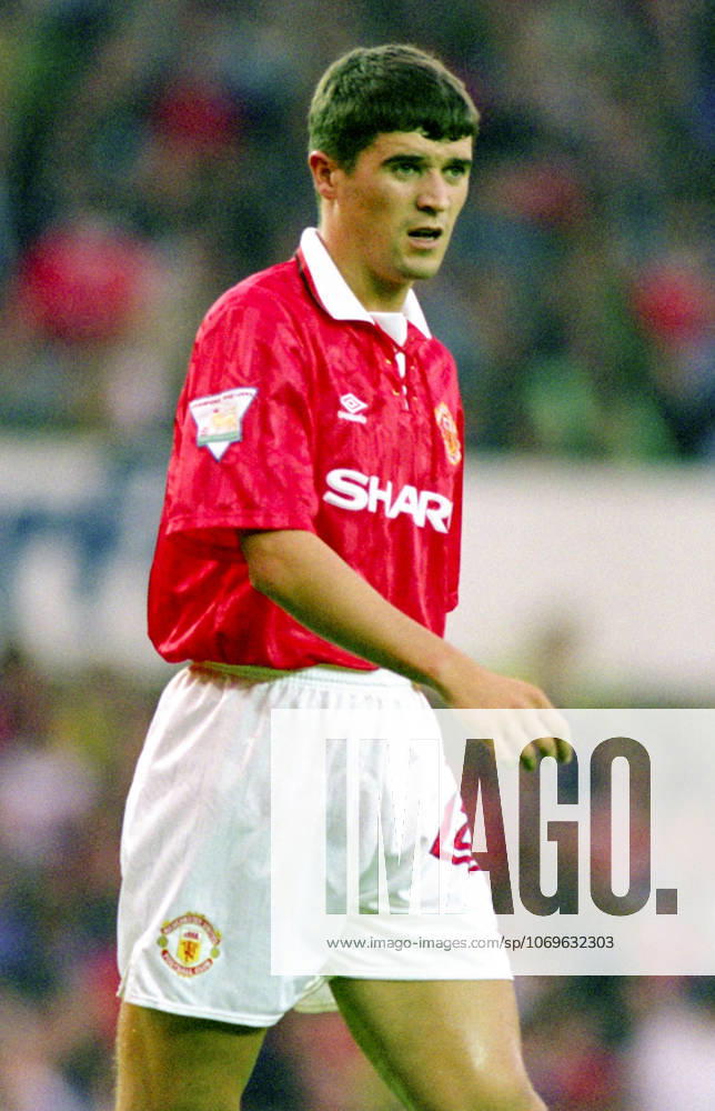 Football, Premier League 1993 1994, Manchester United Sheffield United Roy Keane of Manchester United Photo BILDBYRAN D165 01 D165 01 scanx football soccer Premier League Manchester United Sheffield United england season 1993 1994 1993 94 1993 94 1993 august 18 bbeng dia single action