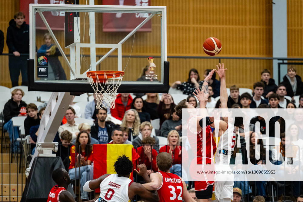 Denmark v Spain, FIBA World Cup 2027 European Qualifiers, Farum, Denmark Farum, Denmark. 27th, November 2025. Great Osobor (0) of Spain seen during the FIBA World Cup 2027 European qualifier between Denmark and Spain at Farum Arena in Farum.