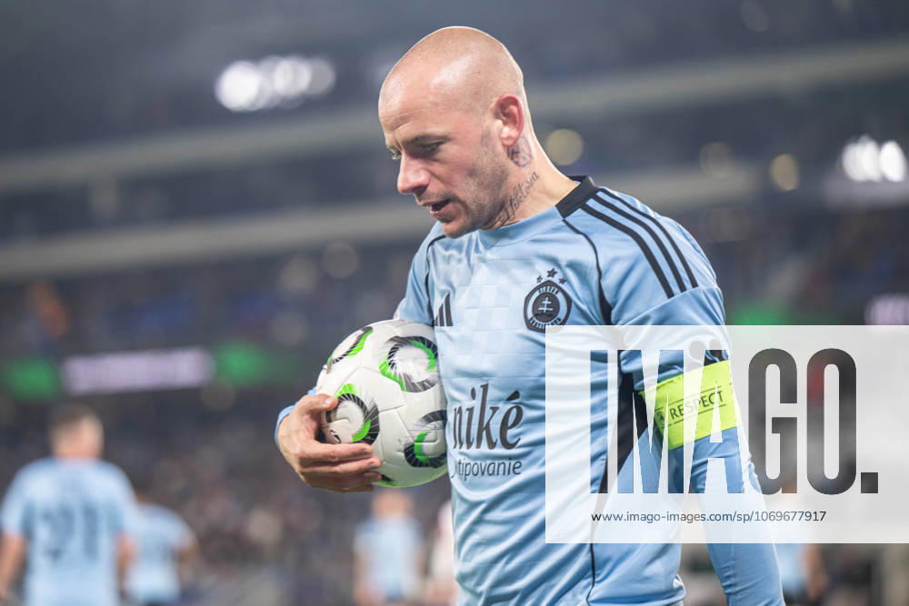 Vladimir Weiss jr. during Europa Conference league match , SK Slovan Bratislava - Rayo Vallecano , 27. november 2025, Tehelne pole Stadium, Bratislava, Slovakia