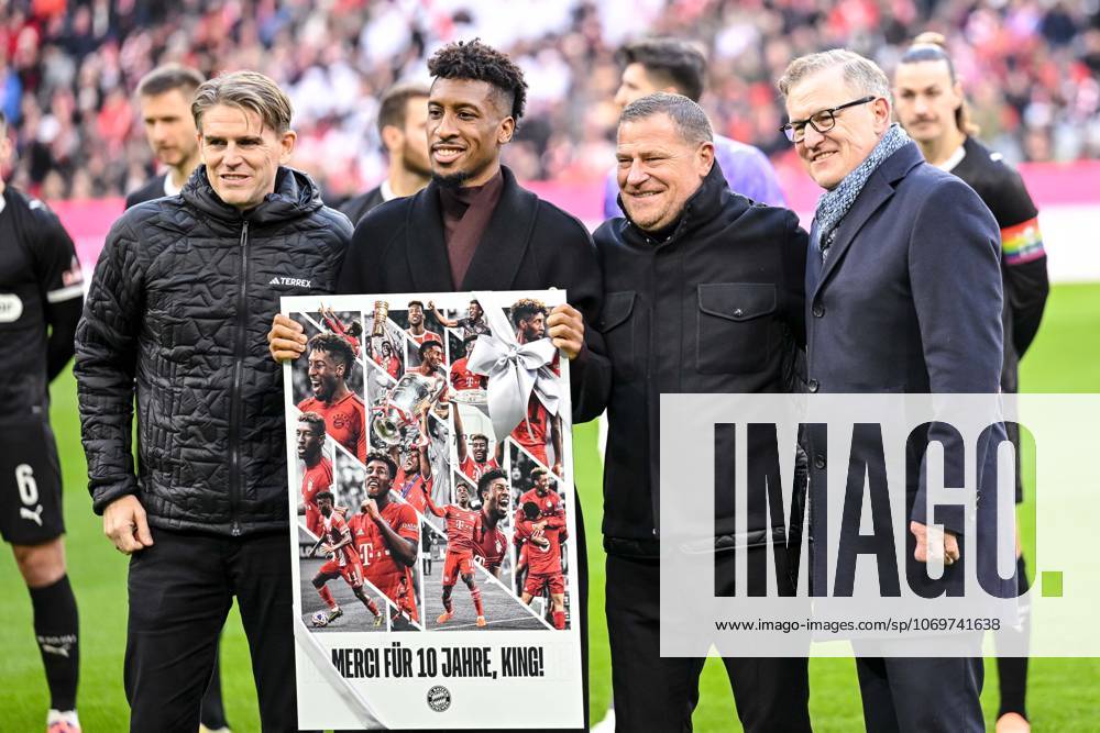 Bayerns Sportdirektor Christoph Freund Bayern München , Kingsley Coman Sportvorstand Max Eberl Bayern Muenchen und Vorstandsvorsitzender Jan Christian Dreesen Bayern Muenchen at the farewell during the Bundesliga match between FC Bayern München and FC St Pauli at Allianz Arena on November 29, 2025 in Munich, Germany Photo by Harry Langer DeFodi Images Bayerns Sportdirektor Christoph Freund Bayern München , Kingsley Coman Chief Sports Officer Max Eberl Bayern Muenchen and Chairman of the Board Jan Christian Dreesen Bayern Muenchen at the farewell during the Bundesliga match between FC Bayern München and FC St Pauli at Allianz Arena on November 29, 2025 in München, Germany Photo by Harry Langer DeFodi Images DFL regulations prohibit any use of photographs as image sequences and or quasi video Photo by Harry Langer DeFodi Images DFL regulations prohibit any use of photographs as image sequences and or quasi video