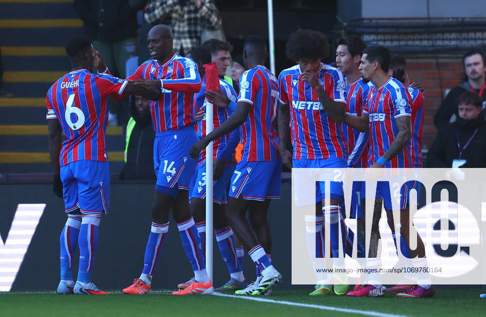London, England, 30th November 2025. Jean-Philippe Mateta of Crystal Palace celebrates after scoring to make it 1-0 during the Crystal Palace vs Manchester United, ManU Premier League match at Selhurst Park, London. Picture credit should read: Paul Terry Sportimage . SPI_030_PT_Crystal_Palace_Man_Utd SPI-4335-0030