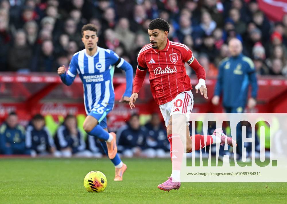Morgan Gibbs-White of Nottingham Forest makes a run Nottingham Forest v Brighton and Hove Albion, Premier League, Football, City Ground, Nottingham, UK - 30 Nov 2025Nottingham City Ground United Kingdom