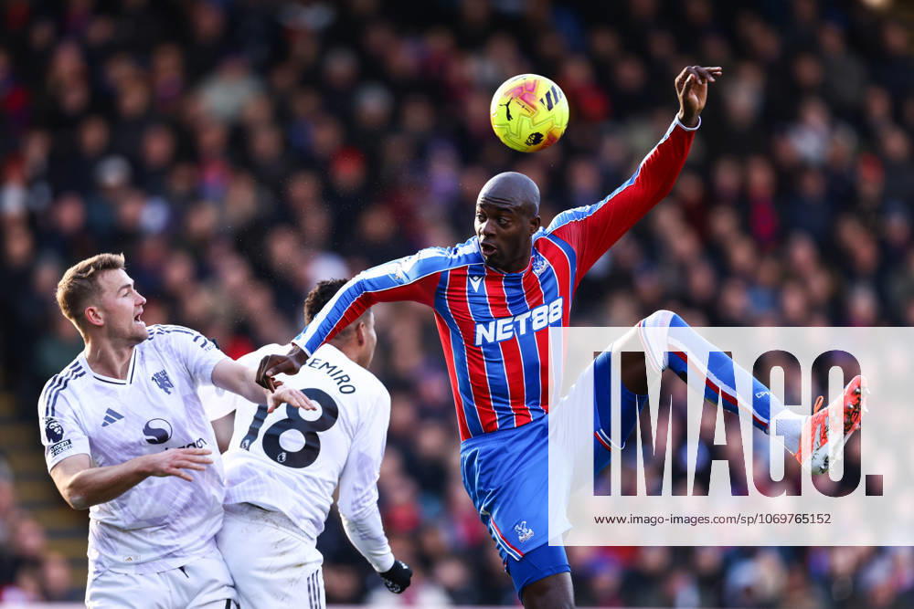 Crystal Palace gegen Manchester United 30. November 2025, London Premier League Fußball Crystal Palace gegen Manchester United Jean Philippe Mateta von Crystal Palace Foto Jacques Feeney Abseits London UK