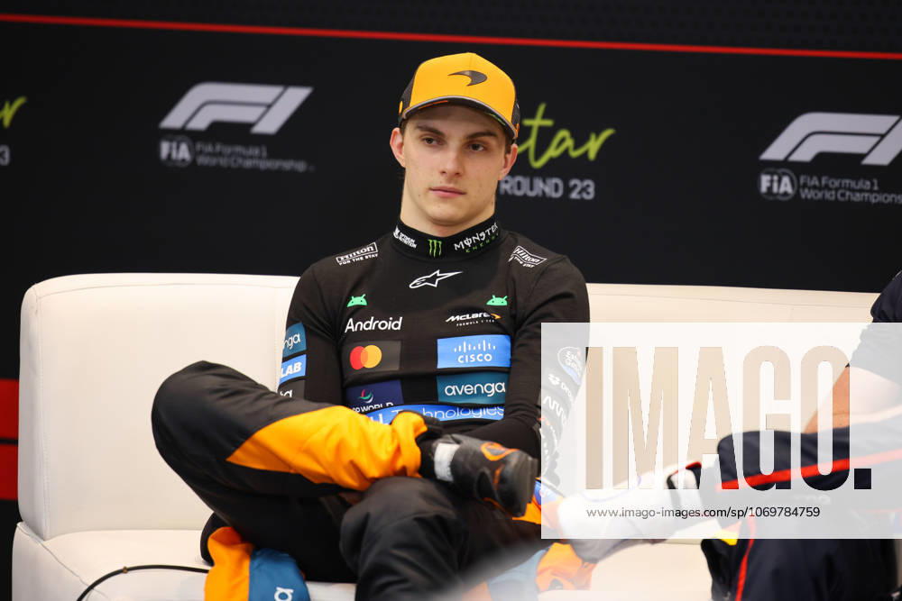 Oscar Piastri McLaren Formula 1 Team, 81 , Press Conference, Press Conference, Post Race, QAT, Formula 1 World Championship, Qatar Grand Prix, Doha, Lusail, Lusail International Circuit, Sunday, Race Day, 30 11 2025 QAT, Formula 1 World Championship, Qatar Grand Prix, Doha, Lusail, Lusail International Circuit, Sunday, Race Day, 30 11 2025 Doha
