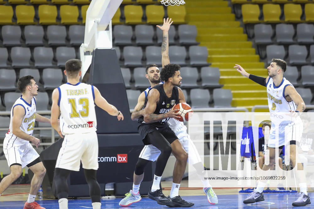FIBA World Cup Qualifiers : Cyprus vs Germany NORRIS AGBAKOKO of Germany attacks with the ball. Cyprus plays vs Germany for the Group E of the FIBA Basketball World Cup European Qualifiers, at Spyros Kyprianou Arena, Limassol, Cyprus, on Dec. 1, 2025. Limassol Cyprus