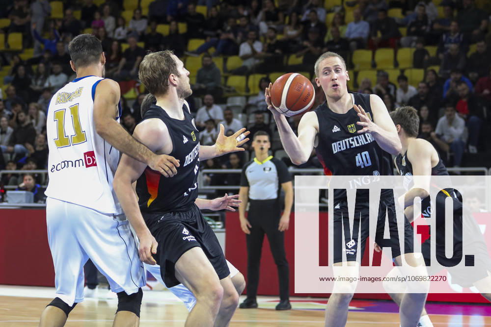 FIBA World Cup Qualifiers : Cyprus vs Germany COLLIN WELP of Germany takes a rebound. Cyprus plays vs Germany for the Group E of the FIBA Basketball World Cup European Qualifiers, at Spyros Kyprianou Arena, Limassol, Cyprus, on Dec. 1, 2025. Limassol Cyprus
