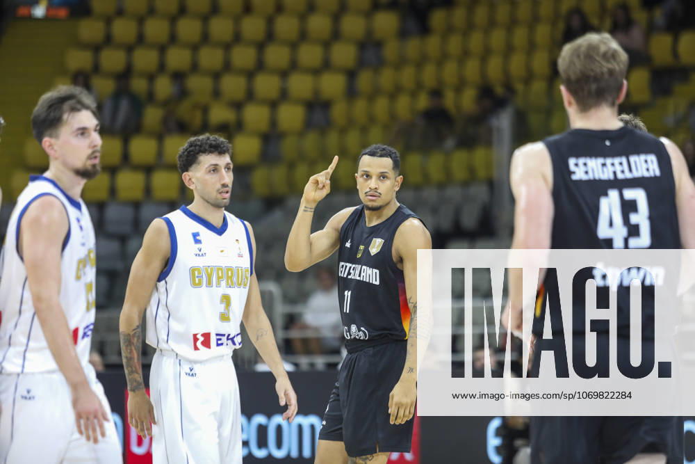 FIBA World Cup Qualifiers : Cyprus vs Germany NELSON WEIDEMANN of Germany reacts during the game. Cyprus plays vs Germany for the Group E of the FIBA Basketball World Cup European Qualifiers, at Spyros Kyprianou Arena, Limassol, Cyprus, on Dec. 1, 2025. Limassol Cyprus