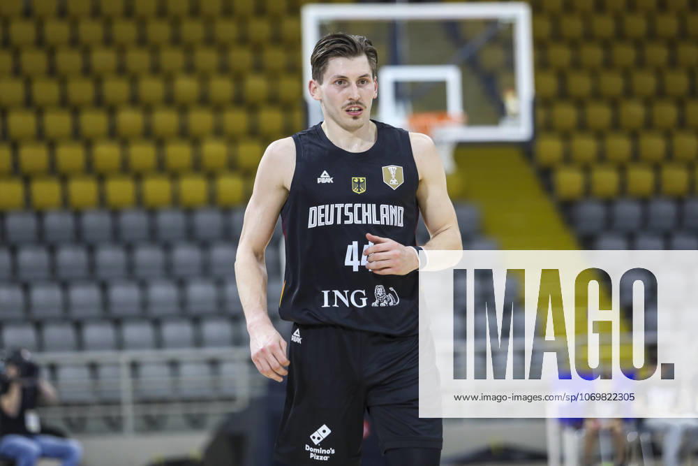 FIBA World Cup Qualifiers : Cyprus vs Germany DAVID KRAMER of Germany is seen during the game. Cyprus plays vs Germany for the Group E of the FIBA Basketball World Cup European Qualifiers, at Spyros Kyprianou Arena, Limassol, Cyprus, on Dec. 1, 2025. Limassol Cyprus
