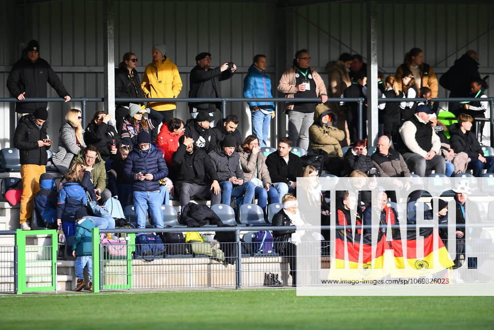 Soccer European Championship Qualification U19 Juniors Germany Faroe Islands on 29 11 2025 at Sportschule Wedau in Duisburg Fans at the match DFB regulations prohibit any use of photographs as image sequences and or quasi video Nordrhein Westfalen Germany