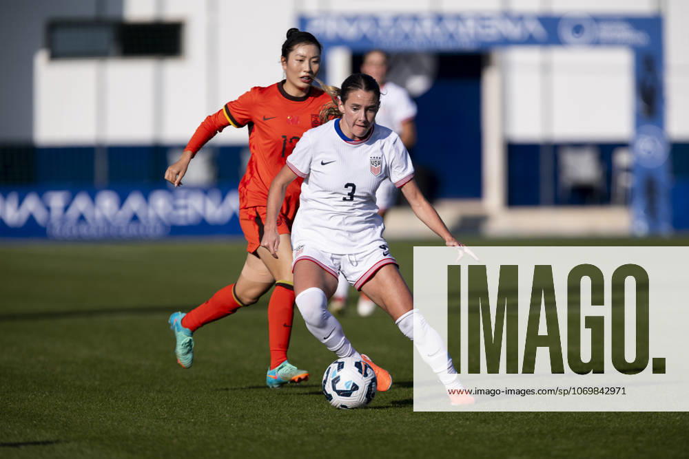 USA U20 vs CHINA U20 WomenÂ s. EMMA JOHNSON, PLAYER FOR THE U20 national team, Nationalteam DURING THE GAME, Women s friendly match between USA U20 vs CHINA U20, Pinatar Arena Football Center, San Pedro del Pinatar, Region of Murcia, December 2, 2025. San Pedro del Pinatar Pinatar Arena Football Center Region de Murcia Spain