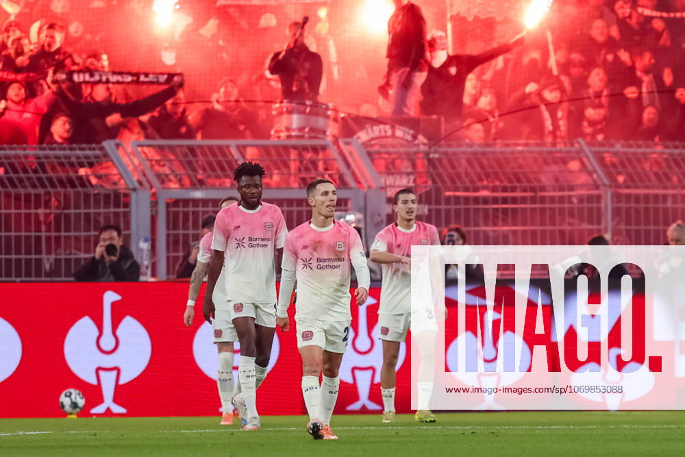 Goal celebration to 1 0 for Bayer Leverkusen by Ibrahim Maza Bayer Leverkusen GER, Borussia Dortmund vs Bayer Leverkusen, Football, DFB Pokal, Round of 16, Season 2025 2026, 02 12 2025 DFL REGULATES PROHIBIT ANY USE OF PHOTOGRAPHS AS IMAGE SEQUENCES AND OR QUASI VIDEO GER, Borussia Dortmund vs Bayer Leverkusen, Football, DFB Pokal, Round of 16, Season 2025 2026, 02 12 2025 Dortmund