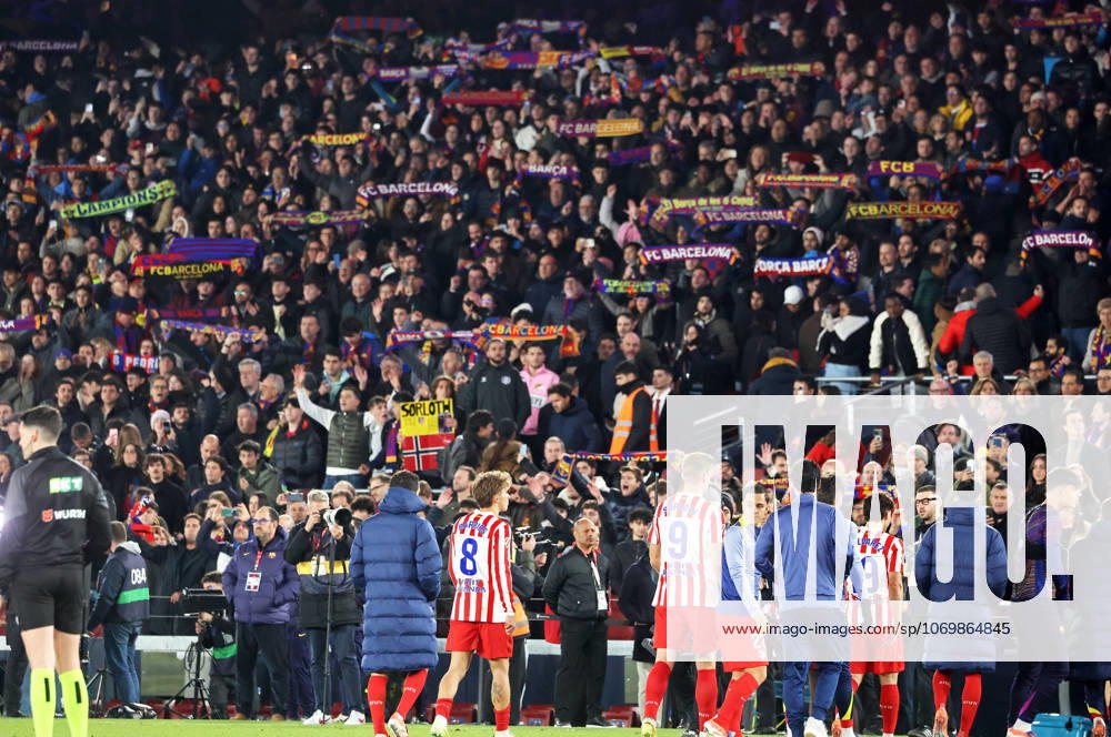 FC Barcelona, Barca v Club Atletico de Madrid - LaLiga EA Sports FC Barcelona supporters attend the match between FC Barcelona and Club Atletico de Madrid, corresponding to week 19 of LaLiga EA Sports, at the Spotify Camp Nou in Barcelona, Spain, on December 2, 2025. Barcelona Barcelona Spain
