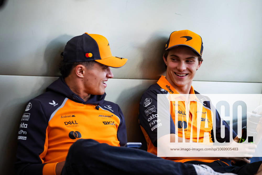 F1 - ABU DHABI GRAND PRIX 2025 NORRIS Lando (gbr), McLaren F1 Team MCL39, PIASTRI Oscar (aus), McLaren F1 Team MCL39, portrait during the 2025 Formula 1 Abu Dhabi Grand Prix, 24th round of the 2025 FIA Formula One World Championship, WM, Weltmeisterschaft from December 05 to 07, 2025 on the Yas Marina Circuit, in Abu Dhabi, United Arab Emirates - Abu DhabiUnited Arab Emirates