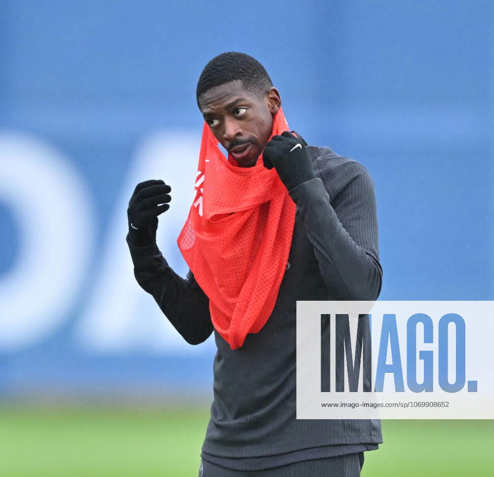 Paris Saint-Germain media day at the PSG Campus POISSY, FRANCE - DECEMBER 04: Player of Paris Saint-Germain Ousmane Dembele is seen during a training session on media day at the PSG Campus in Poissy, west of Paris, France on December 04, 2025. Mustafa Yalcin Anadolu Poissy France. Editorial use only. Please get in touch for any other usage.