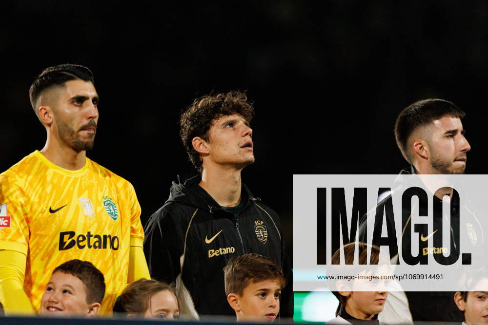 Rui Silva, Eduardo Quaresma and Goncalo Inacio seen during Liga Portugal game between teams of Sporting CP and CF Estrela Amadora at Estadio Jose Alvalade (Maciej Rogowski Ball Raw Images) Lisbon Estadio Jose Alvalade Portugal