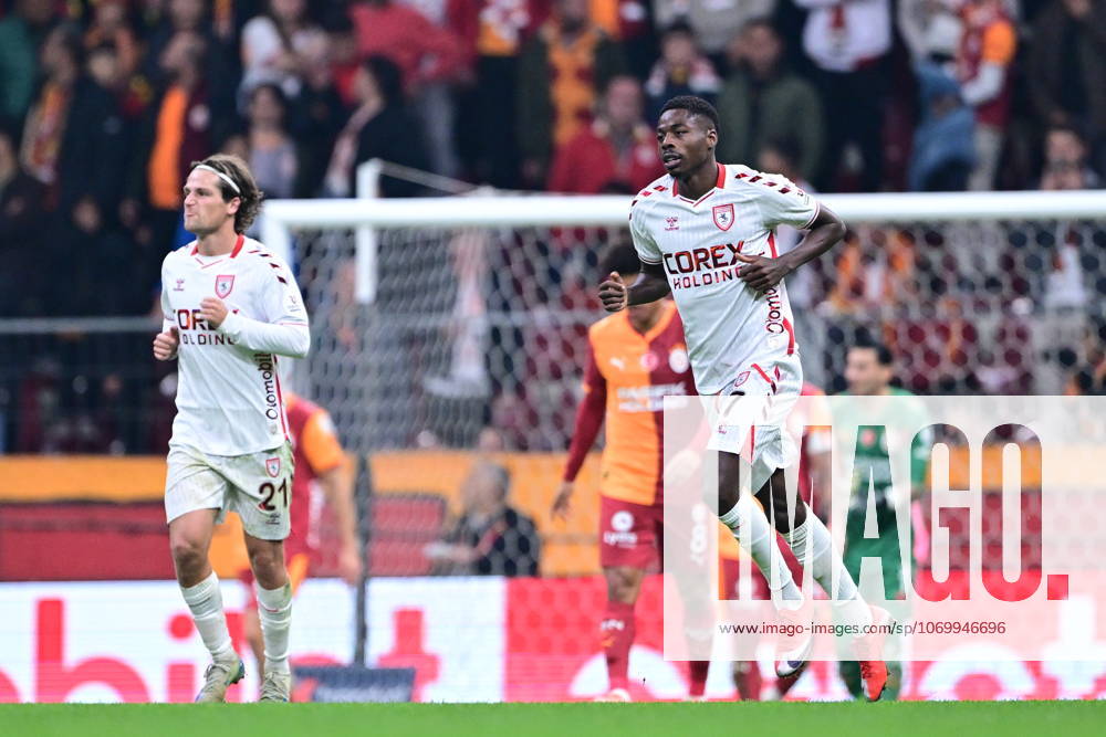 Galatasaray v Samsunspor - Turkish Super Lig ISTANBUL, TURKIYE - DECEMBER 5: Anthony Musaba (7) of Galatasaray celebrates after score a goal during Turkish Super Lig week 15 football match between Galatasaray and Samsunspor at RAMS Park in Istanbul, Turkiye on December 5, 2025. Abdulhamid Hosbas Anadolu Istanbul Turkey. Editorial use only. Please get in touch for any other usage.