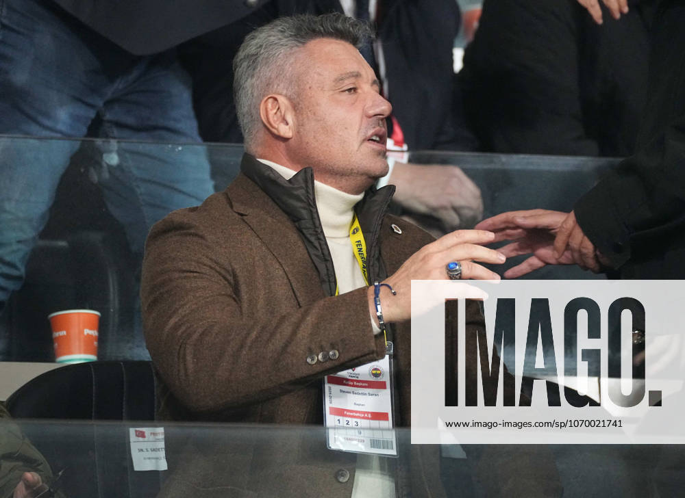 President Sadettin Saran of Fenerbahce SK reacts during the Trendyol Turkish Super League match between Rams Basaksehir FK and Fenerbahce SK at Basaksehir Fatih Terim Stadium on December 6, 2025 in Istanbul, Turkey. Istanbul Basaksehir Turkey
