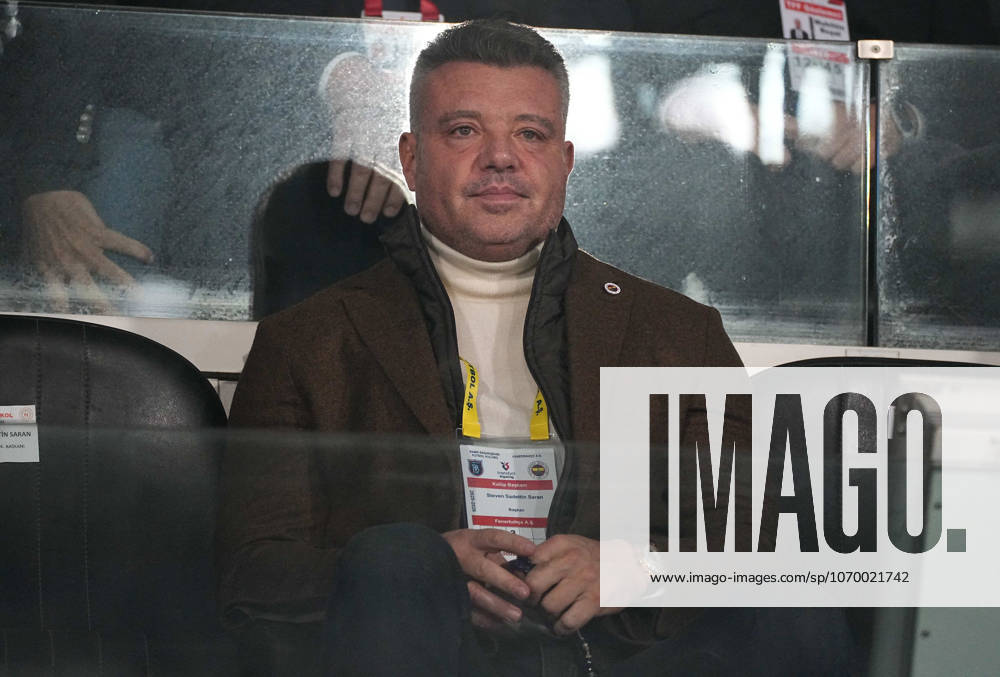 President Sadettin Saran of Fenerbahce SK reacts during the Trendyol Turkish Super League match between Rams Basaksehir FK and Fenerbahce SK at Basaksehir Fatih Terim Stadium on December 6, 2025 in Istanbul, Turkey. Istanbul Basaksehir Turkey
