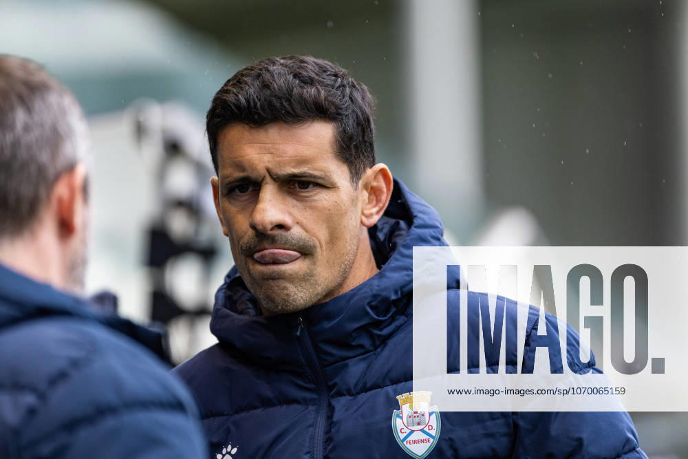 Ricardo Costa ( Coach of CD Feirense ) action during the match between CD Feirense and Academico de Viseu, valid for Liga Portugal Meu Super 2025 2026 at Estadio Marcolino de Castro on 6 December 2025. Santa Maria da Feira Estadio Marcolino de Castro Santa Maria da Feira Portugal