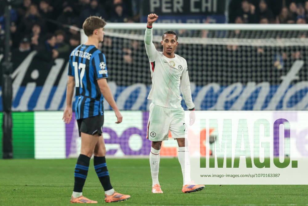 Atalanta BC v Chelsea FC - UEFA Champions League 2025 26 League Phase MD6 Joao Pedro of Chelsea FC celebrates after scoring a goal during the UEFA Champions League football match between Atalanta BC and Chelsea FC in Bergamo, Italy, on December 9, 2025, at New Balance Arena. Bergamo Italy