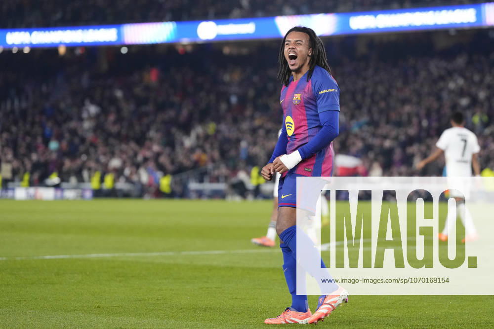 FC Barcelona, Barca v Eintracht Frankfurt - UEFA Champions League 2025 26 League Phase MD6 Jules Kounde centre-back of Barcelona and France celebrates after scoring his sides second goal during the UEFA Champions League 2025 26 League Phase MD6 match between FC Barcelona and Eintracht Frankfurt at Spotify Camp Nou on December 9, 2025 in Barcelona, Spain. Barcelona Spain