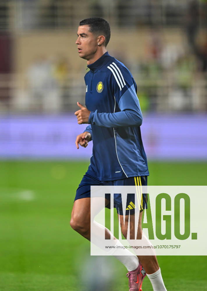 Al Nassr v Al Wahda - Friendly Match ABU DHABI, UNITED ARAB EMIRATES - DECEMBER 10: Cristiano Ronaldo of Al Nassr warms up before the friendly football match between Al Nassr and Al Wahda at Al Nahyan Stadium in Abu Dhabi, United Arab Emirates on December 10, 2025. Waleed Zein Anadolu Abu Dhabi United Arab Emirates. Editorial use only. Please get in touch for any other usage.