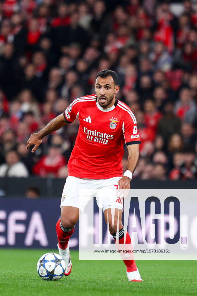 SL Benfica v Napoles FC - UEFA Champions League 2025 2026 Ponta de Lanca grego do Benfica, Vangelis Pavlidis durante a partida entre SL Benfica v Napoles FC, valida pela fase de Grupos da Uefa Champions League 2025 2026, no Estadio da Luz, Portugal (Foto de Diogo Faria Reis Avant Sports) Lisboa Estadio da Luz Portugal