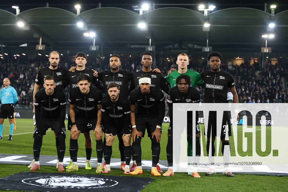 SOCCER - UEFA EL, Sturm vs Red Star GRAZ,AUSTRIA,11.DEC.25 - SOCCER - UEFA Europa League, SK Sturm Graz vs Red Star Belgrade. Image shows team photo Sturm. GEPAxpictures Bauer