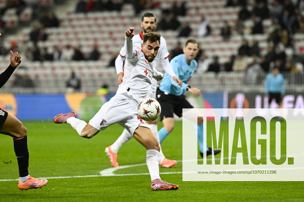 Ricardo Horta (SC Braga) - UEFA Europa League match between OGC Nice and SC Braga on December 11, 2025 at the Allianz Riviera in Nice.